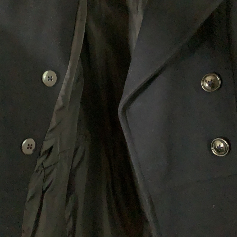 Navy banana republic wool coat size M - Picture 6 of 9